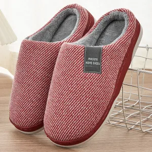 Fashion Plush Slippers for Ladies with Cotton Twill Stripes Line Princess Tiana Slippers