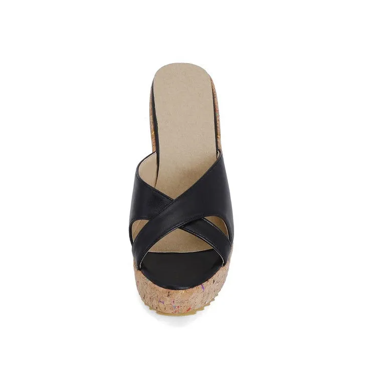 Step Two Slide Women's Platform Wedges Slipper Sandals