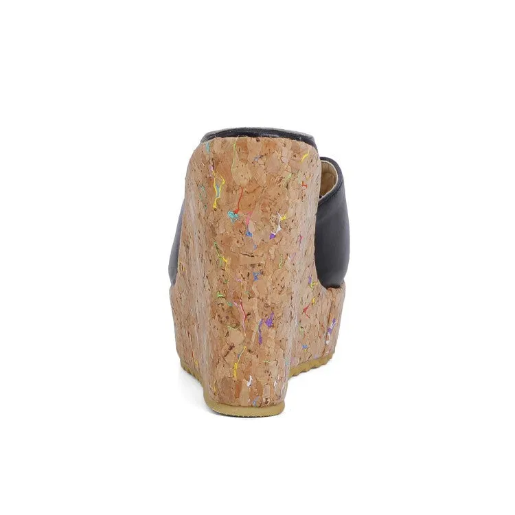 Women's Platform Wedges Slipper Sandals Little Mermaid Slippers