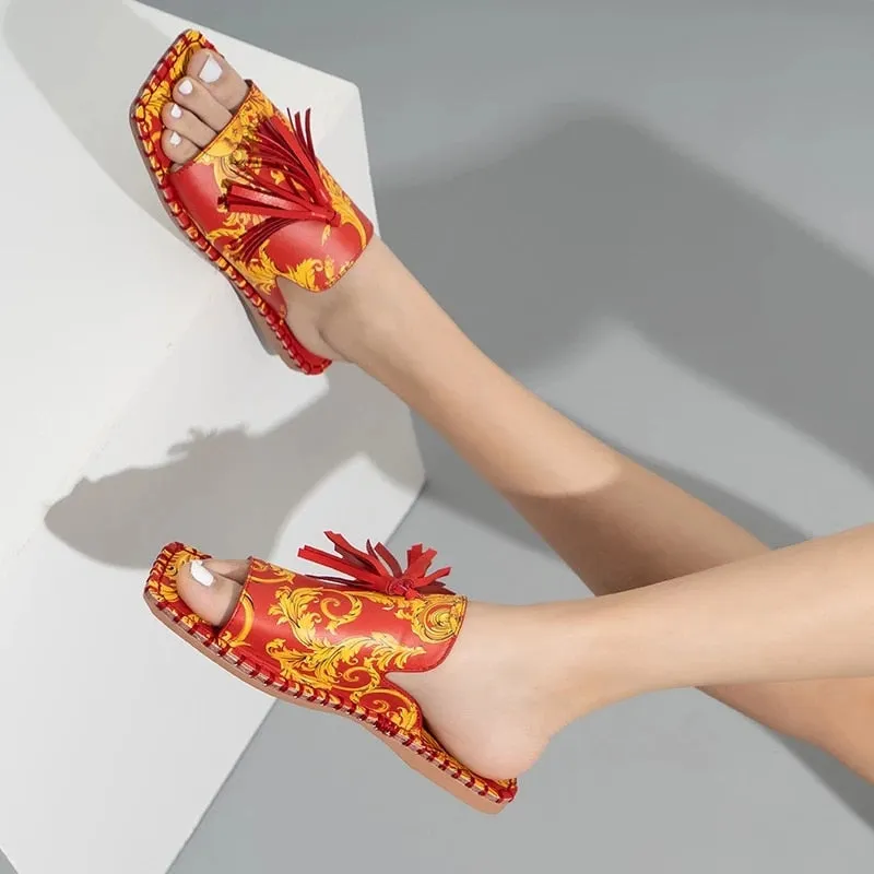 Extra Wide Sandals For Swollen Feet Toe Flat Sandals for Women!