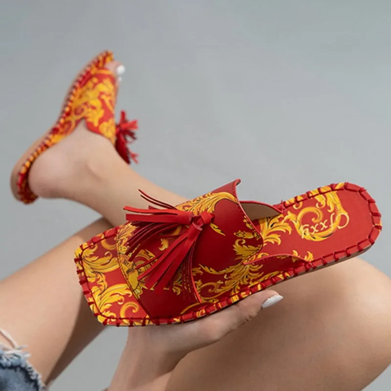 Platform Slide Sandals Toe Flat Sandals for Women!