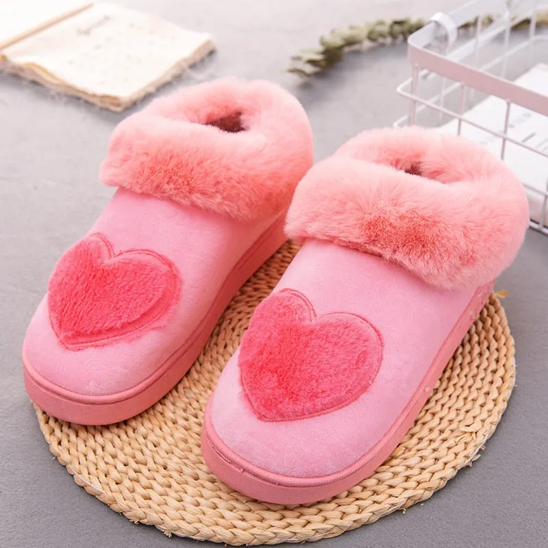 Slippers Crochet Pattern Heart-Shaped Cotton Women Slippers