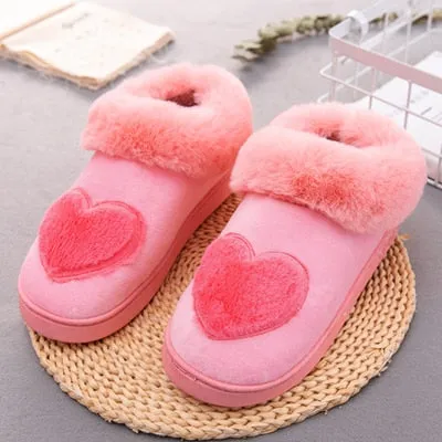 Heart-Shaped Cotton Women Slippers Bert And Ernie Slippers