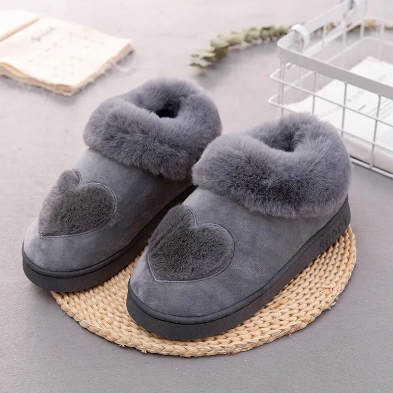 Heart-Shaped Cotton Women Slippers Best Slippers On