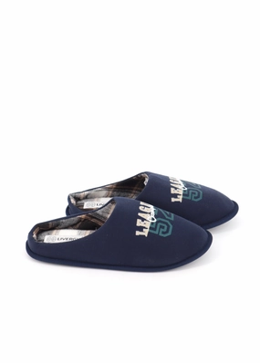Men's Printed Slippers,Navy Auction Of Ruby Slippers
