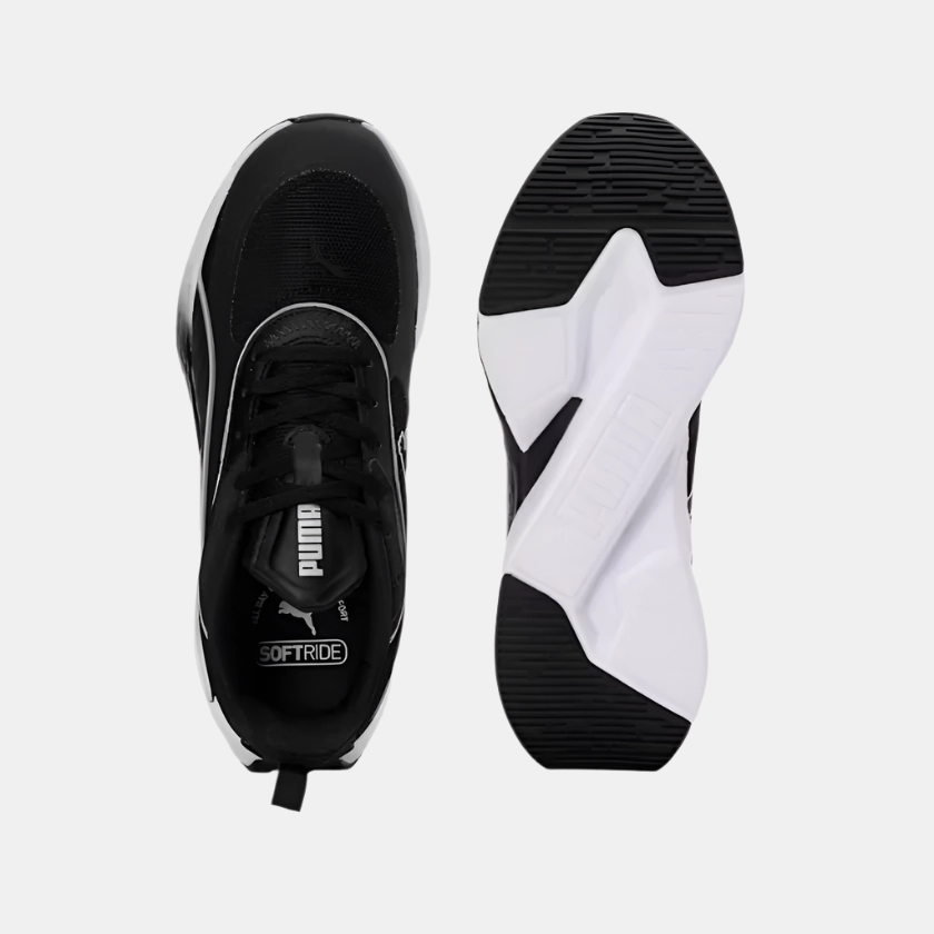 Asics Running Shoes Reviews Puma Softride Sway Chase Unisex Running Shoes - Black/White/Flat Dark Gray