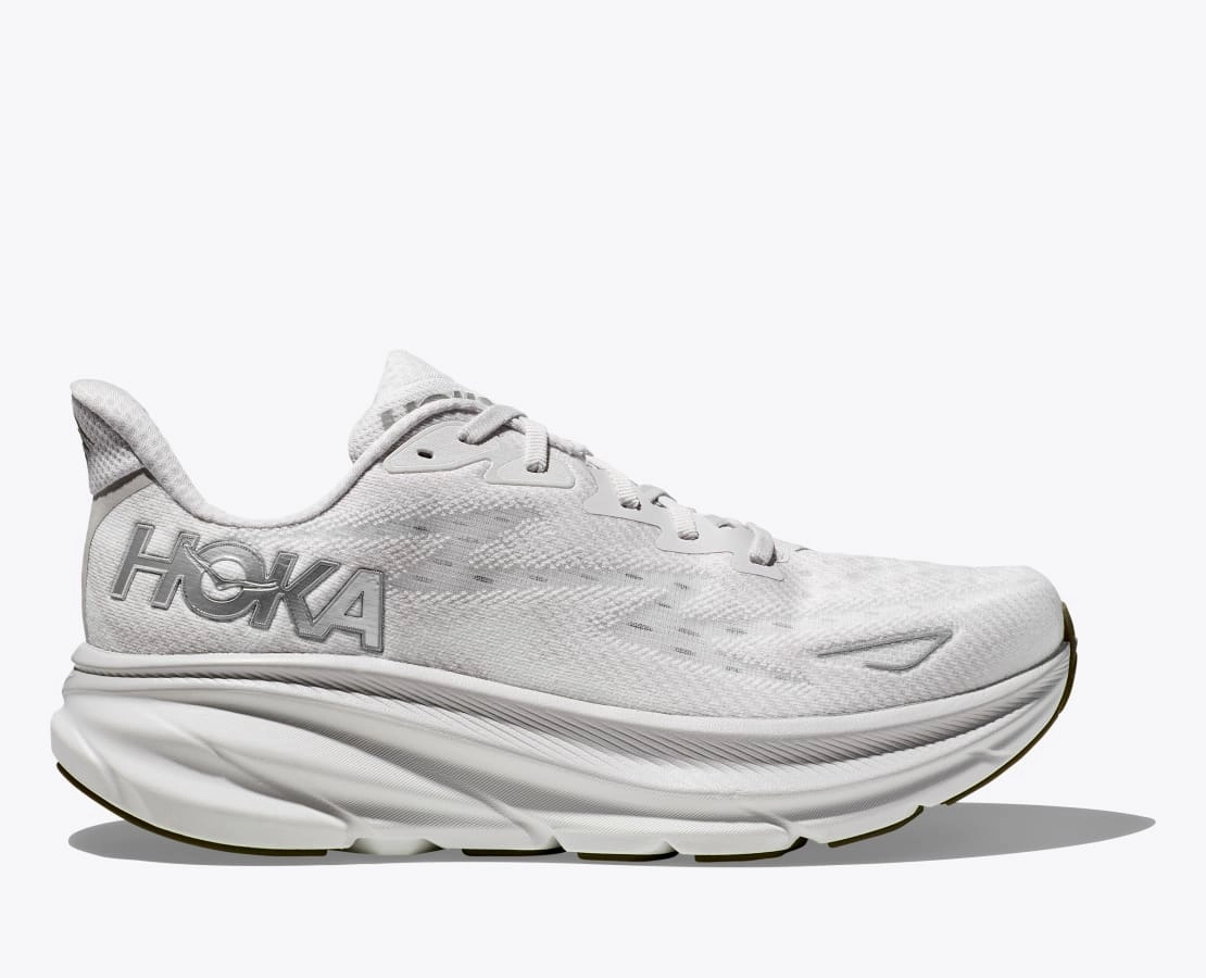 Best Shoes Running Plantar Fasciitis Hoka - Men's Clifton 9 Nimbus Cloud / White 1127895