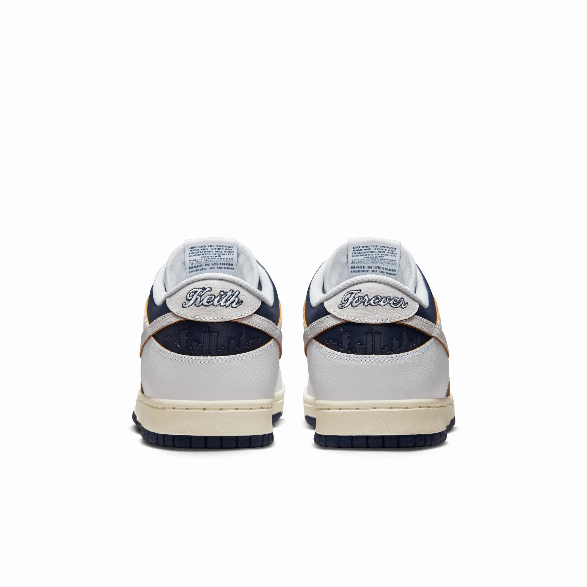 Best Asics Shoes 2025 HUF Dunk Low - White / Vast Grey - Midnight Navy