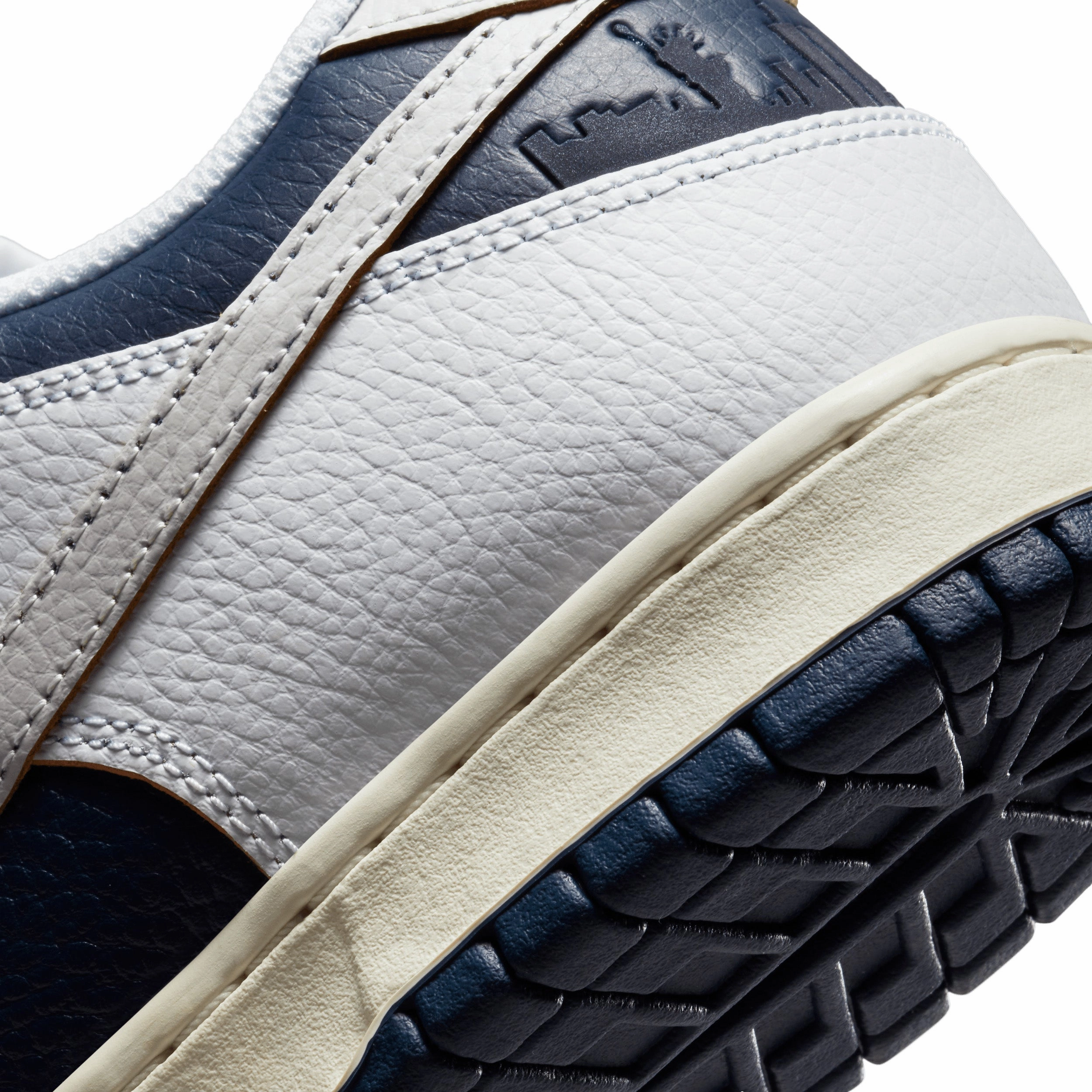 HUF Dunk Low - White / Vast Grey - Midnight Navy Asic Tennis Shoes On Sale