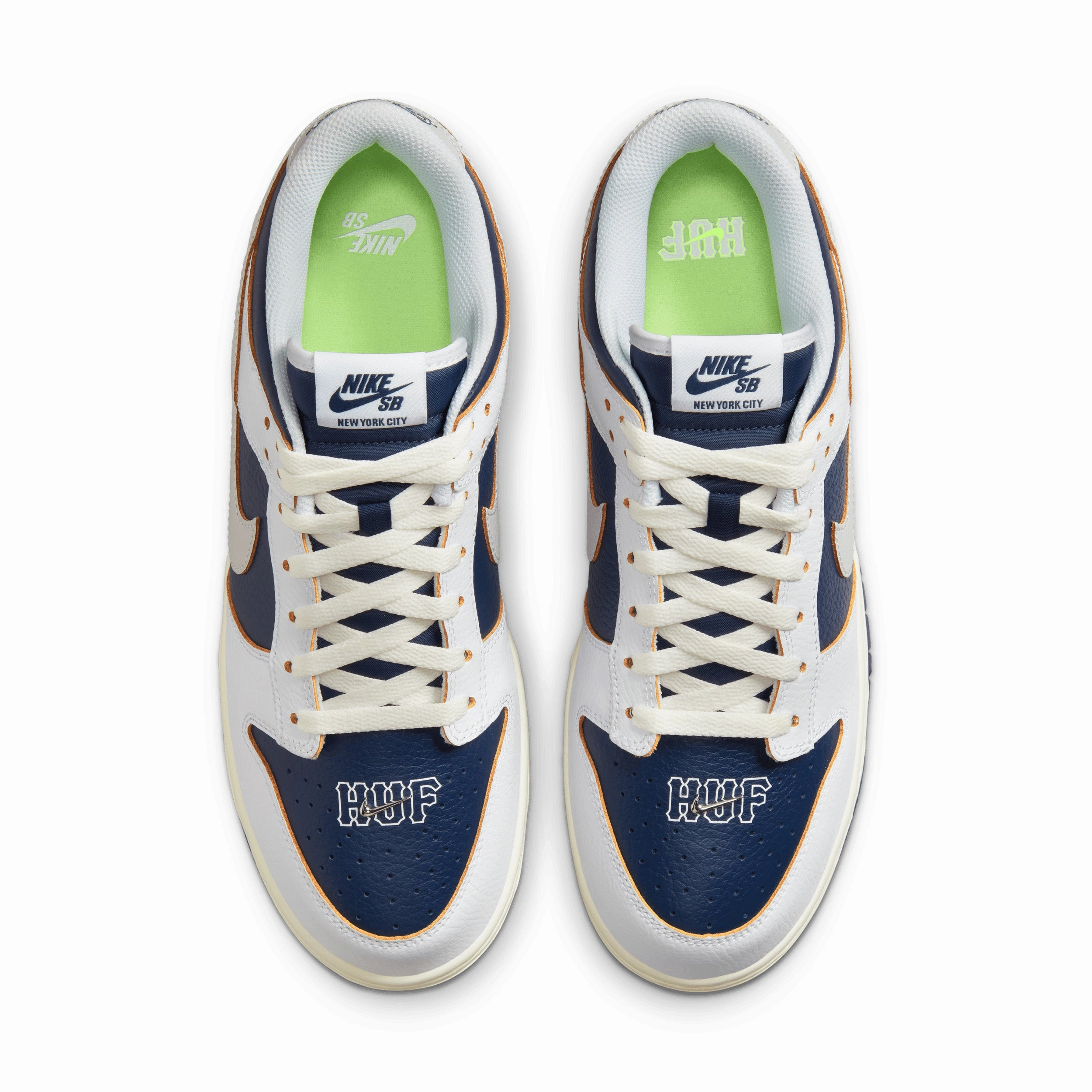 Best Asics Shoes Walking HUF Dunk Low - White / Vast Grey - Midnight Navy