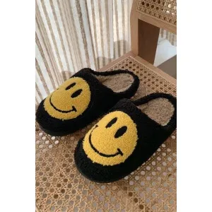 Leather Ballet Slippers Smiley face slippers