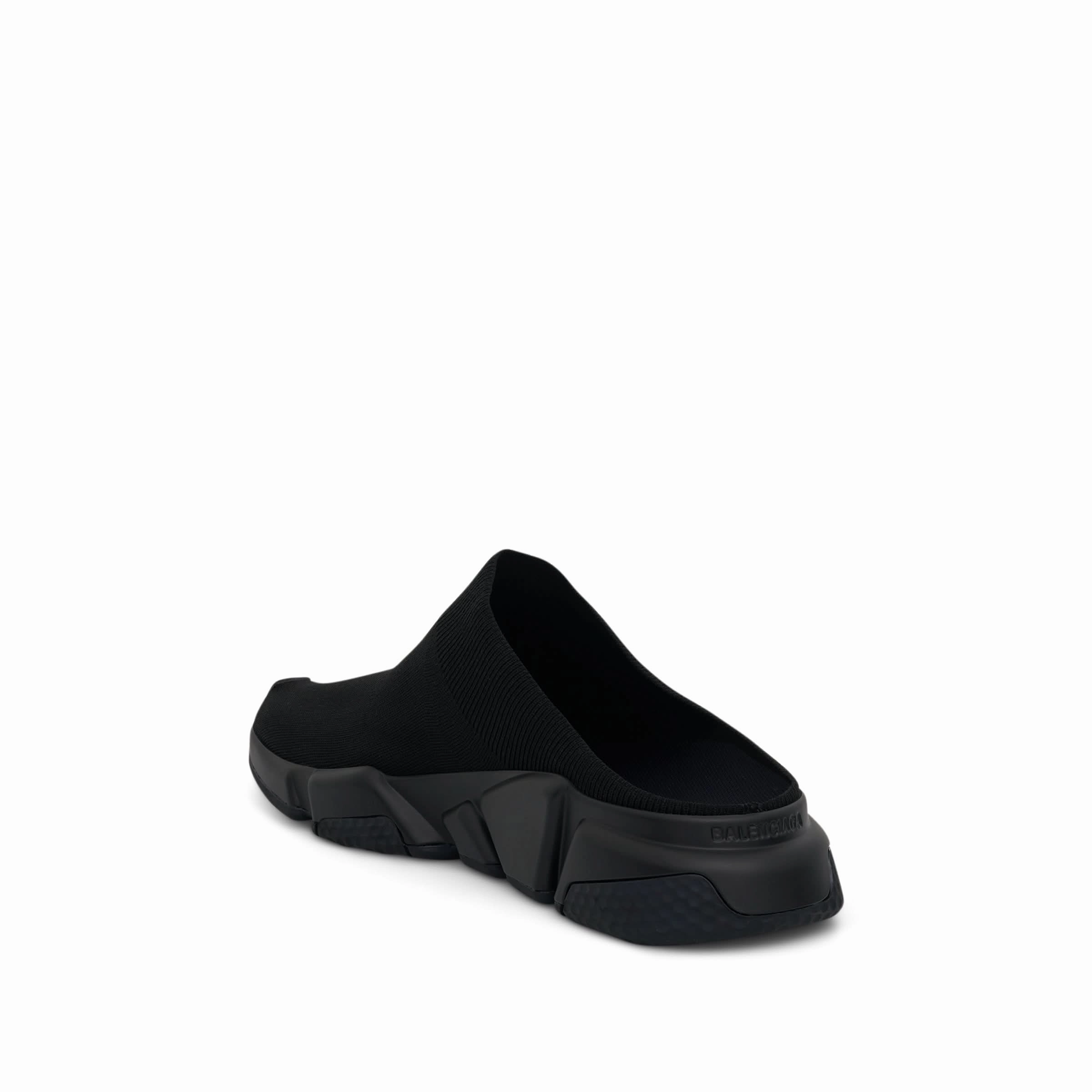 Crock Sandals Speed Recycled Knit Mule in Black