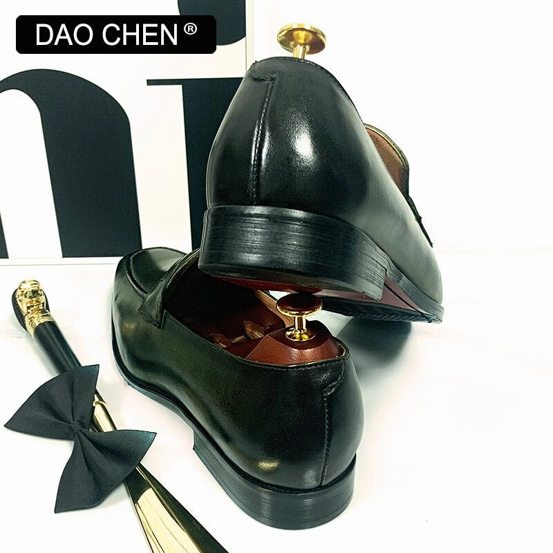 Slip On Shoes Loafers GREEN SLIP ON OFFICE WEDDING SHOES MAN DRESS SHOES