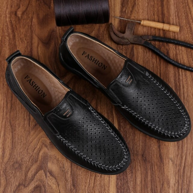 ALCUBIEREE Brand Men Casual Leather Shoes Best Casual Shoes For With Jeans