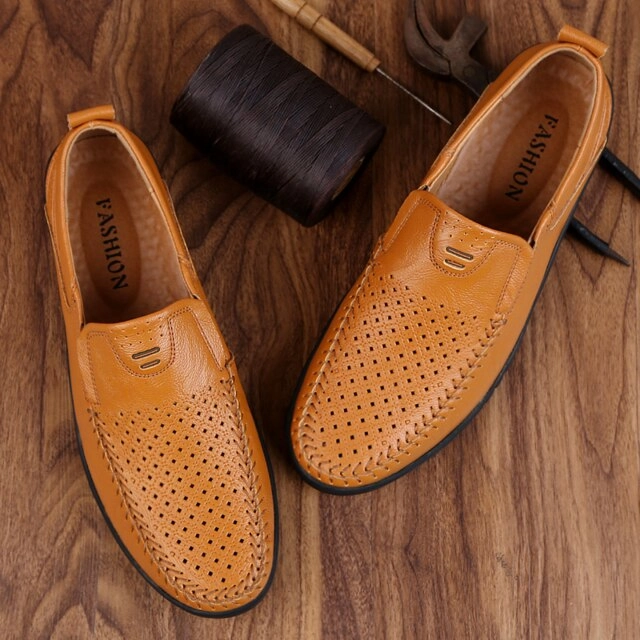 Best Shoes For Casual Running Quantafitness Com ALCUBIEREE Brand Men Casual Leather Shoes