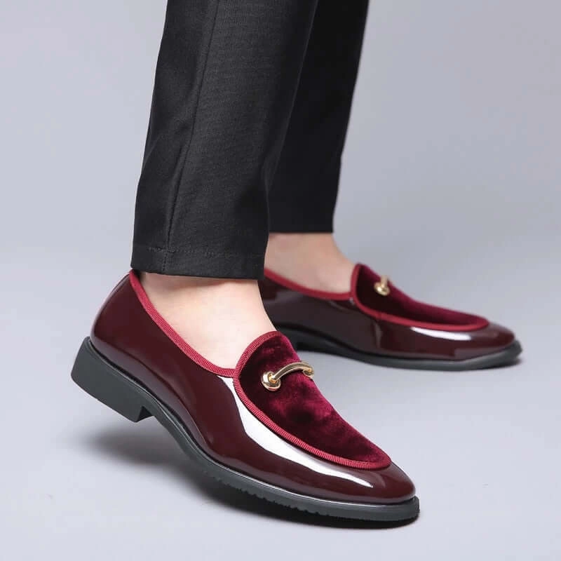 Unique Loafers il Lusso - Italian style patent Leather Loafers dress shoes for Men (Best seller)