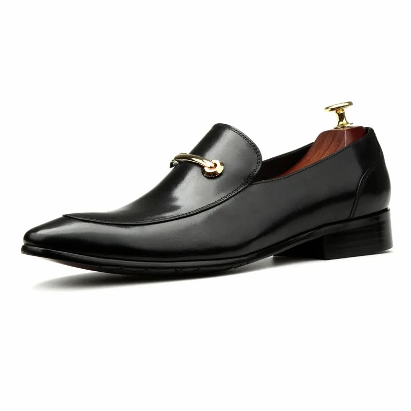 il Lusso Elegance - Italian Style Genuine Leather Loafers for Men Alden Horsebit Loafers