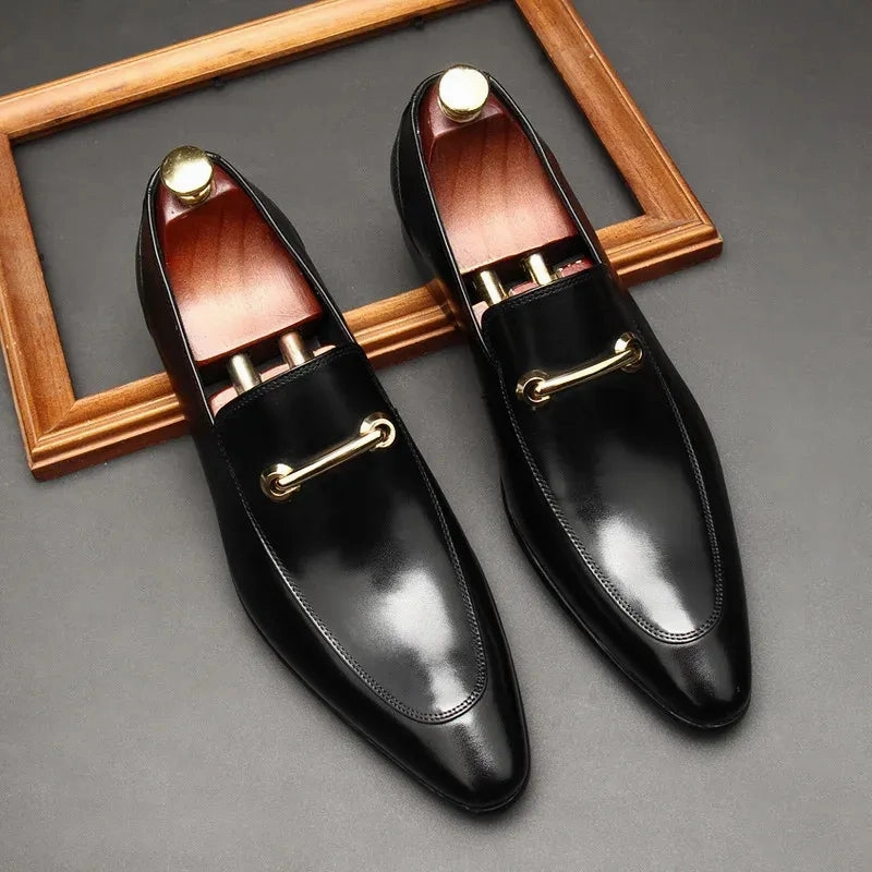 il Lusso Elegance - Italian Style Genuine Leather Loafers for Men Crossword Clue Loafers