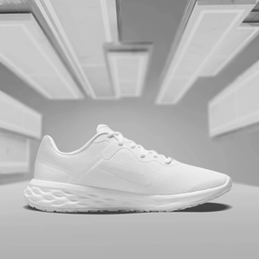 Asics Pronation Control Shoes Nike Men Revolution 6 Next Nature Running Shoes (DC3728-102)