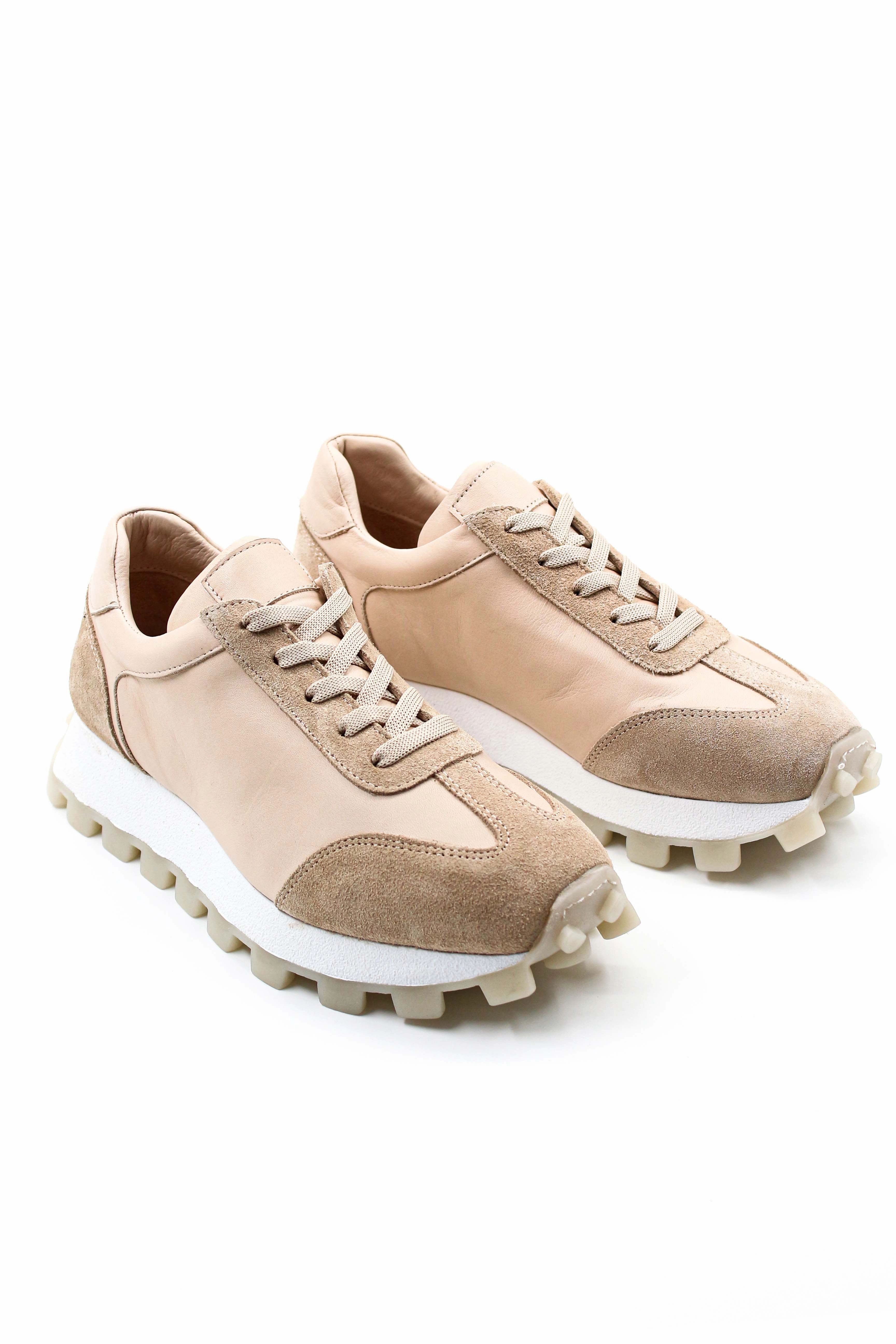 Warm Business Casual Shoes FST Genuine Leather Women's Casual Shoes 916ZA1644 Beige - Schio