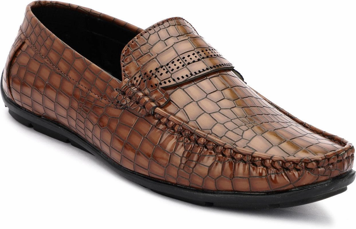 Leather Slide BUXTON Casual Partywear Loafers Shoes For Men's And Boys.