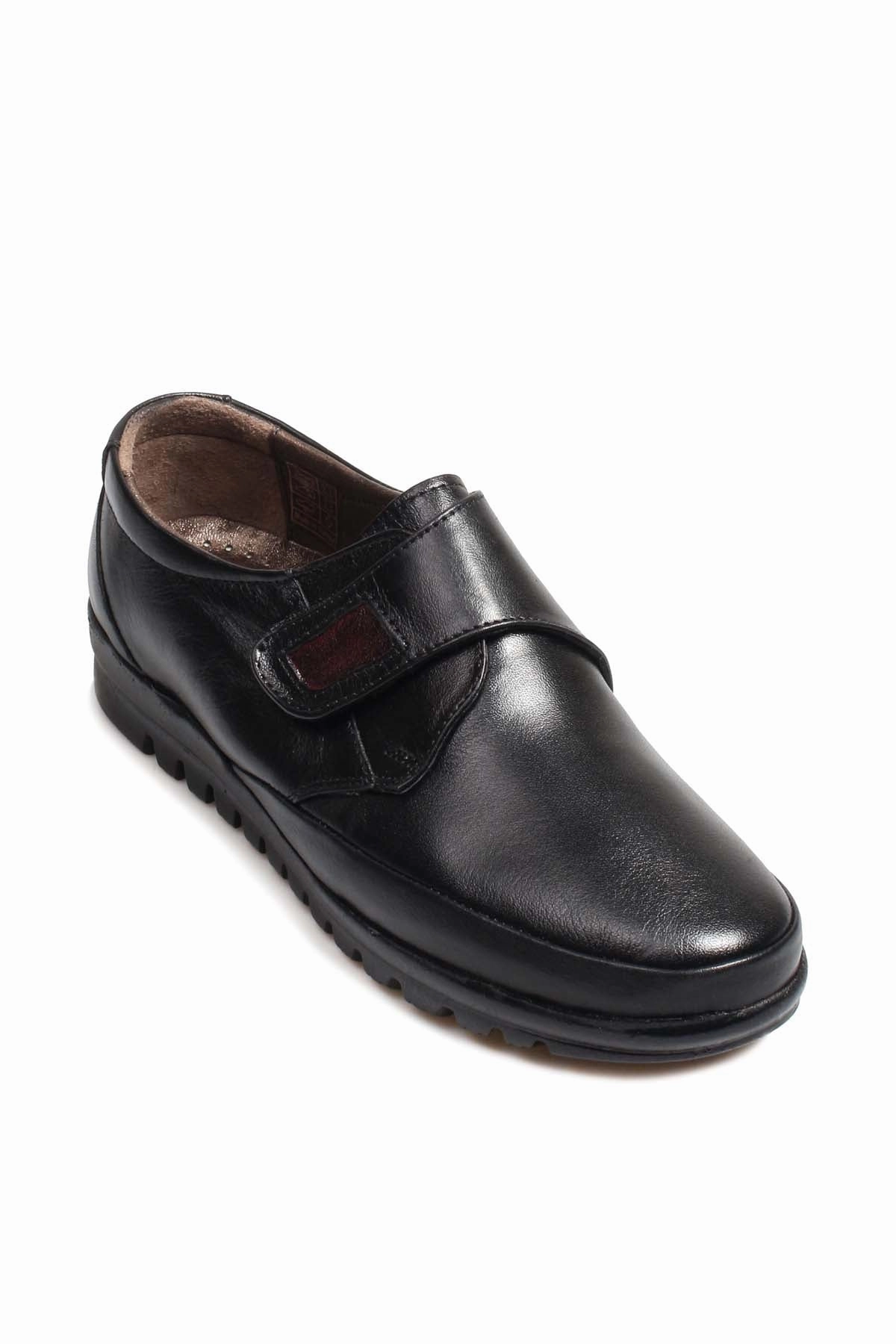 Casual Slippers Shoes FST Genuine Leather Women's Casual Shoes 881ZA1029 Black - Basildon