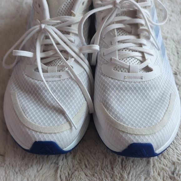 Adidas Women's Duramo SL Running Shoes White Blue Cloth Athletic Shoes Size 11 Adidas Running Shoes Under 100 Euro 2024