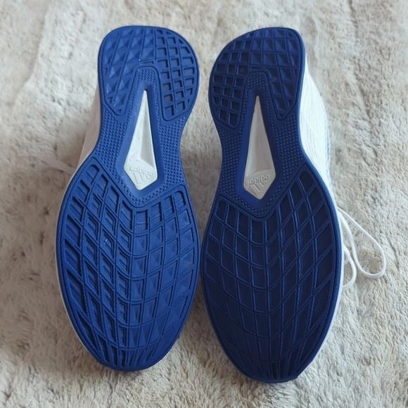 Rack Room Shoes Adidas Adidas Women's Duramo SL Running Shoes White Blue Cloth Athletic Shoes Size 11