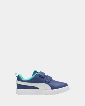 Asics Tiger Gel-mai Shoes 1191a198 Courtflex V3 V Ps B Dark Blue/White/Bright Blue