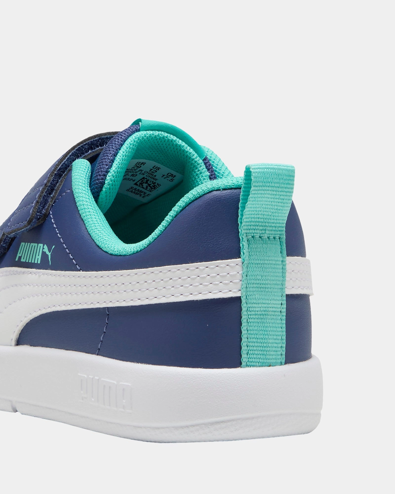 Asics High Jump Shoes Courtflex V3 V Ps B Dark Blue/White/Bright Blue