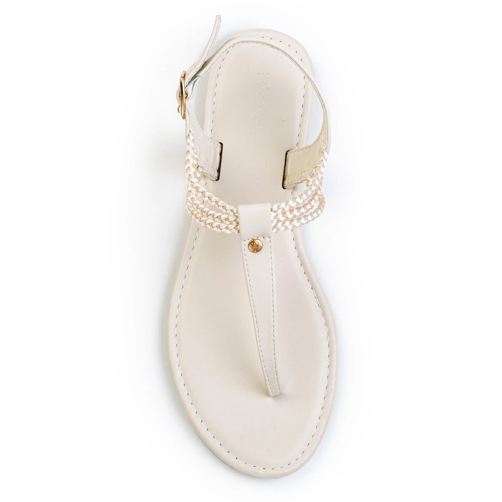 Feather Sandals Plaka Rappel Flat Thong Sandals | Stone
