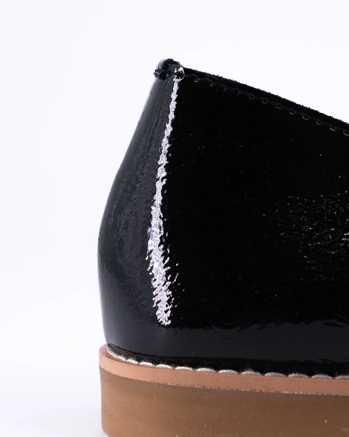 Layla Loafers - Piano Black Loafers Thick Sole