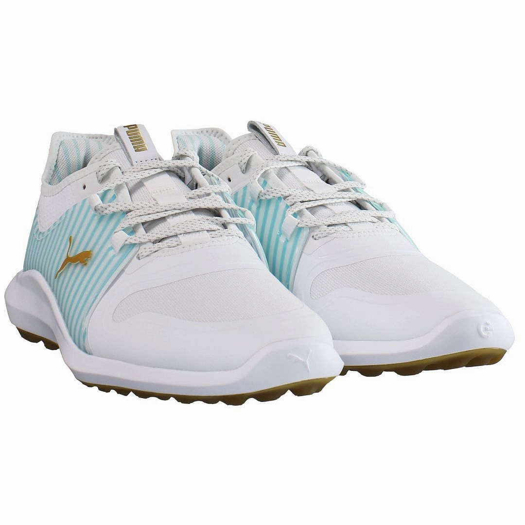 Puma Ignite Fasten8 Seersucker Mens White Golf Shoes Puma Cricket Shoes Price