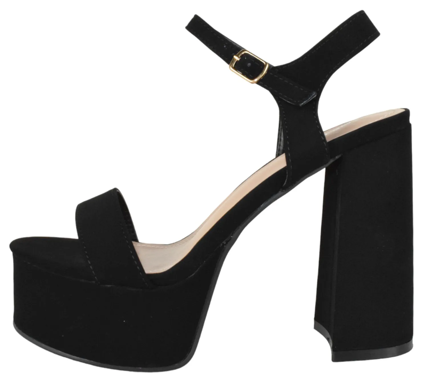 Best Outdoor Sandals JASMINE-1 Black Nubuck Top Moda