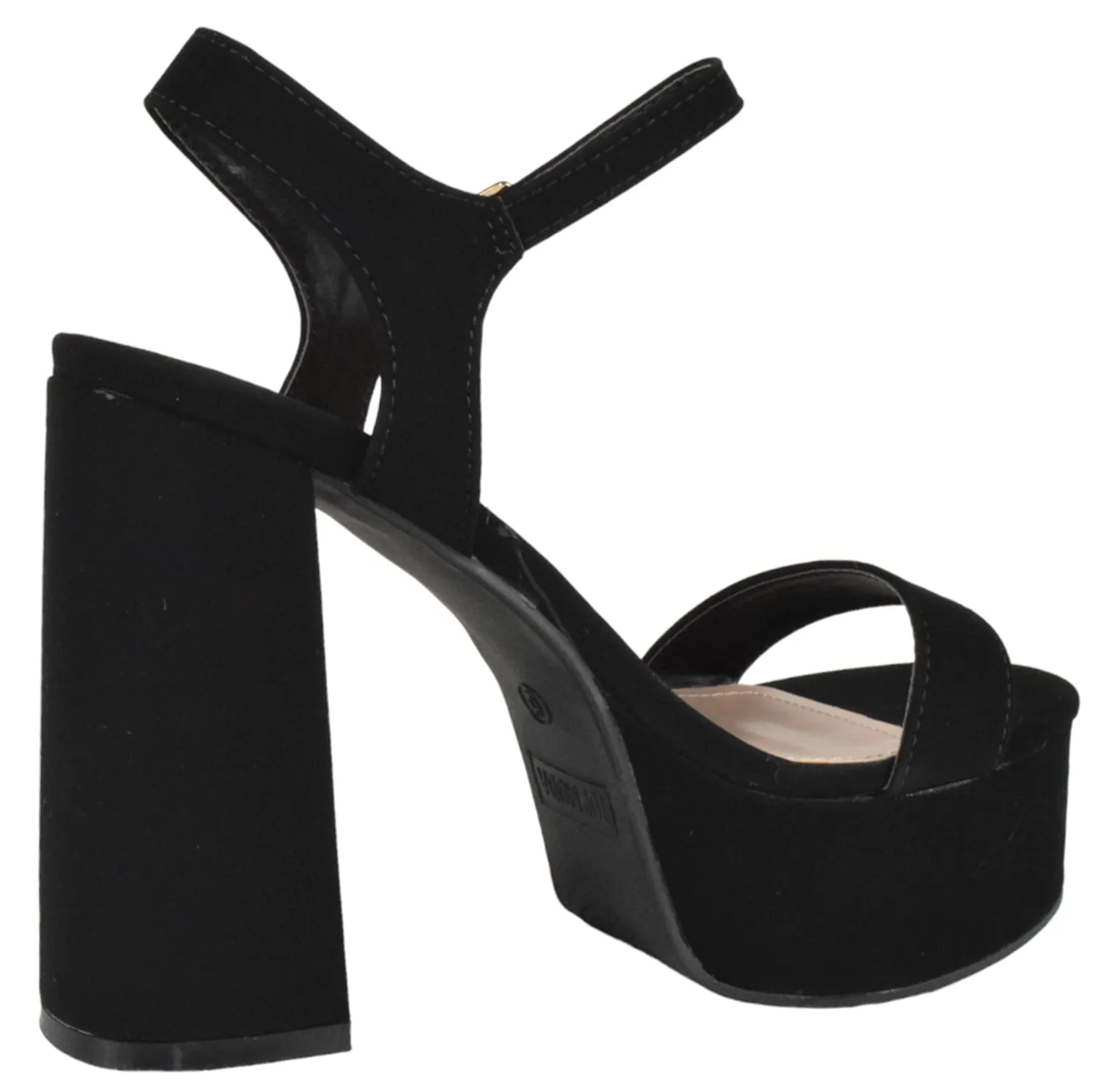 Sandals Sale JASMINE-1 Black Nubuck Top Moda