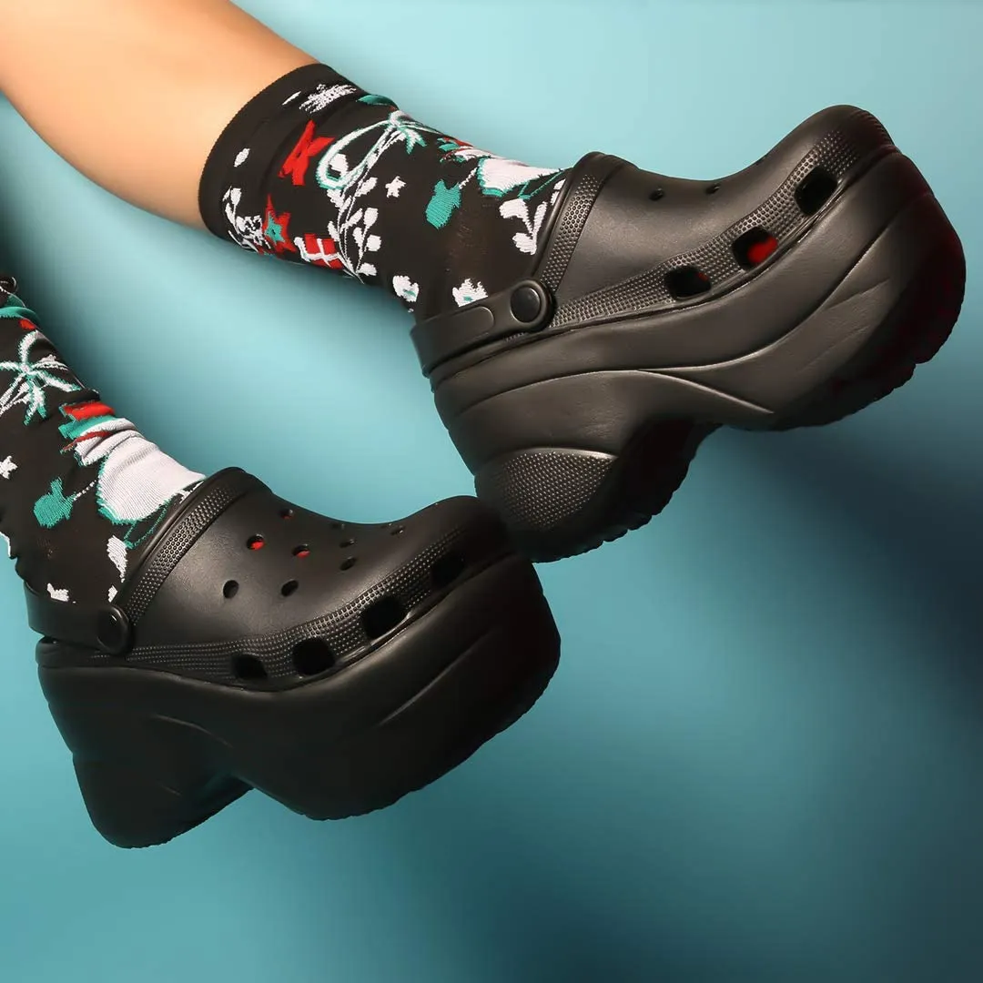 Cape Robbin Women's Gardener Platform Clogs Flip Flop Art