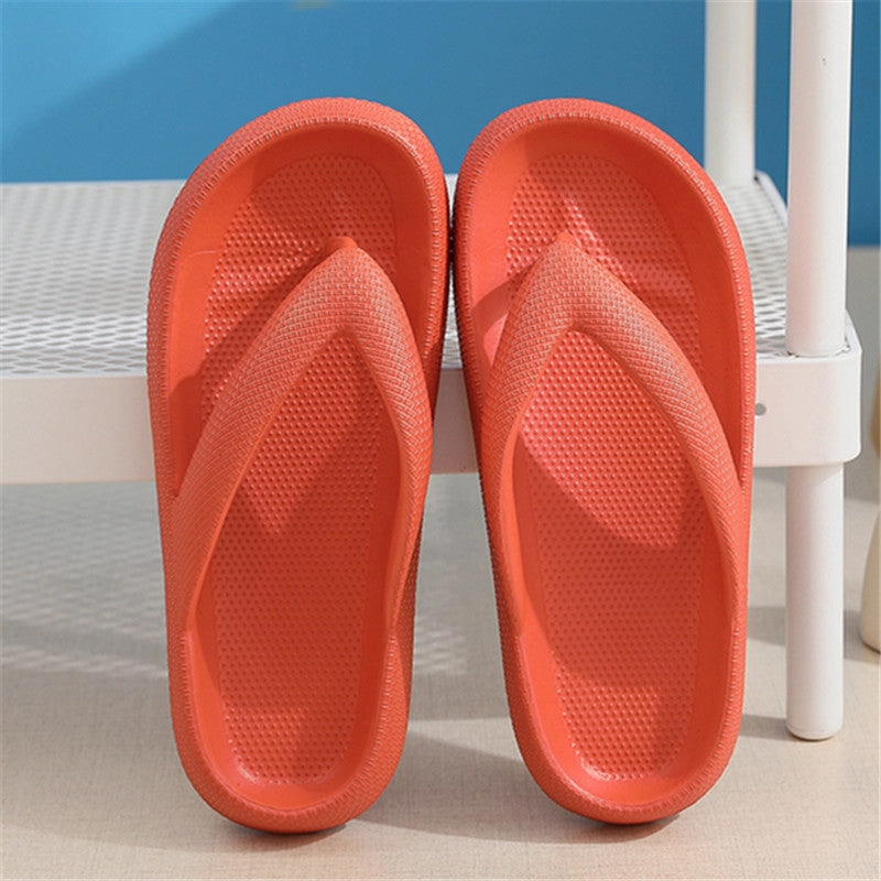 Clip Toe Shoes Eva Non-Slip Slippers Soft Sole Flip Flops Women Thick Bottom Bathroom Slides Summer Flip Flops Blue Lagoon