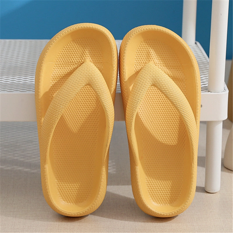 Best Home Flip Flops Clip Toe Shoes Eva Non-Slip Slippers Soft Sole Flip Flops Women Thick Bottom Bathroom Slides Summer