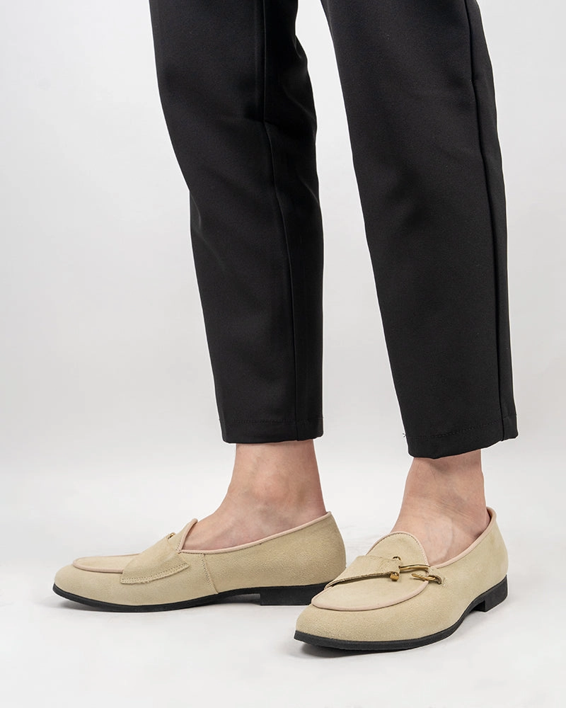 Men's Casual Suede Slip On Flats Boat Loafers Canvas Slip On Loafers