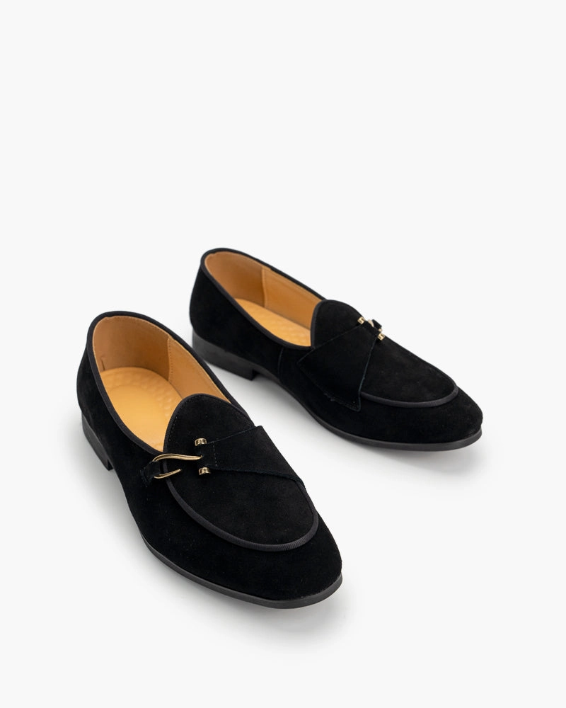 Men's Casual Suede Slip On Flats Boat Loafers Cordovan Penny Loafers