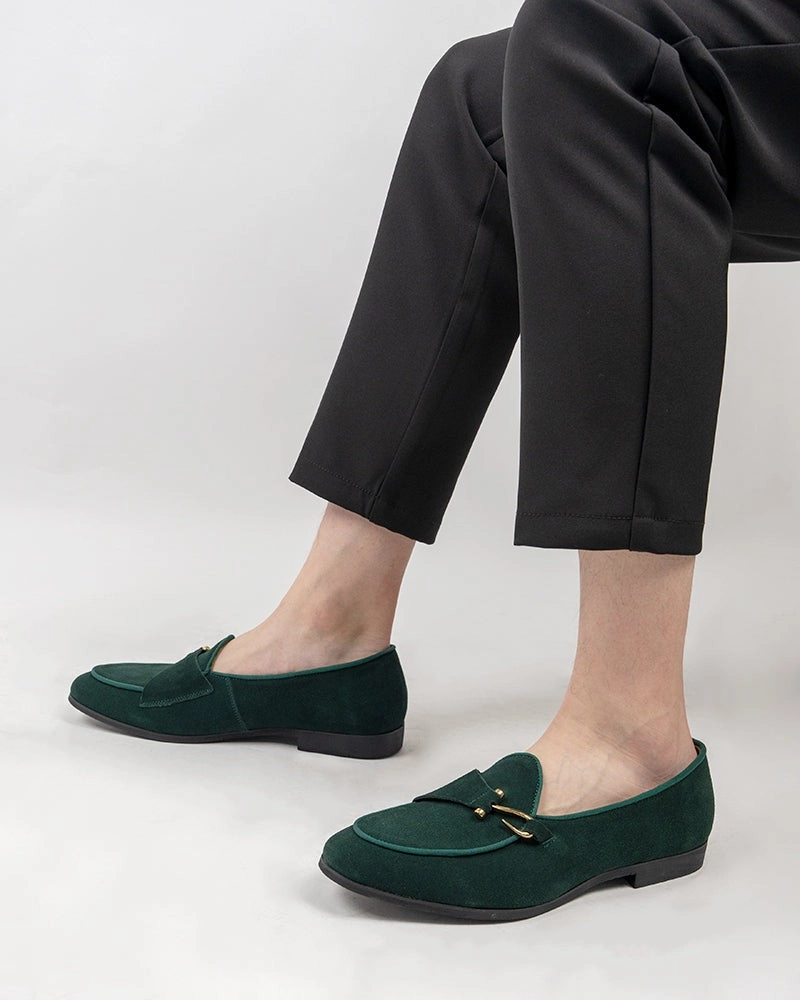 Men's Casual Suede Slip On Flats Boat Loafers Pinch Weekender Penny Loafers