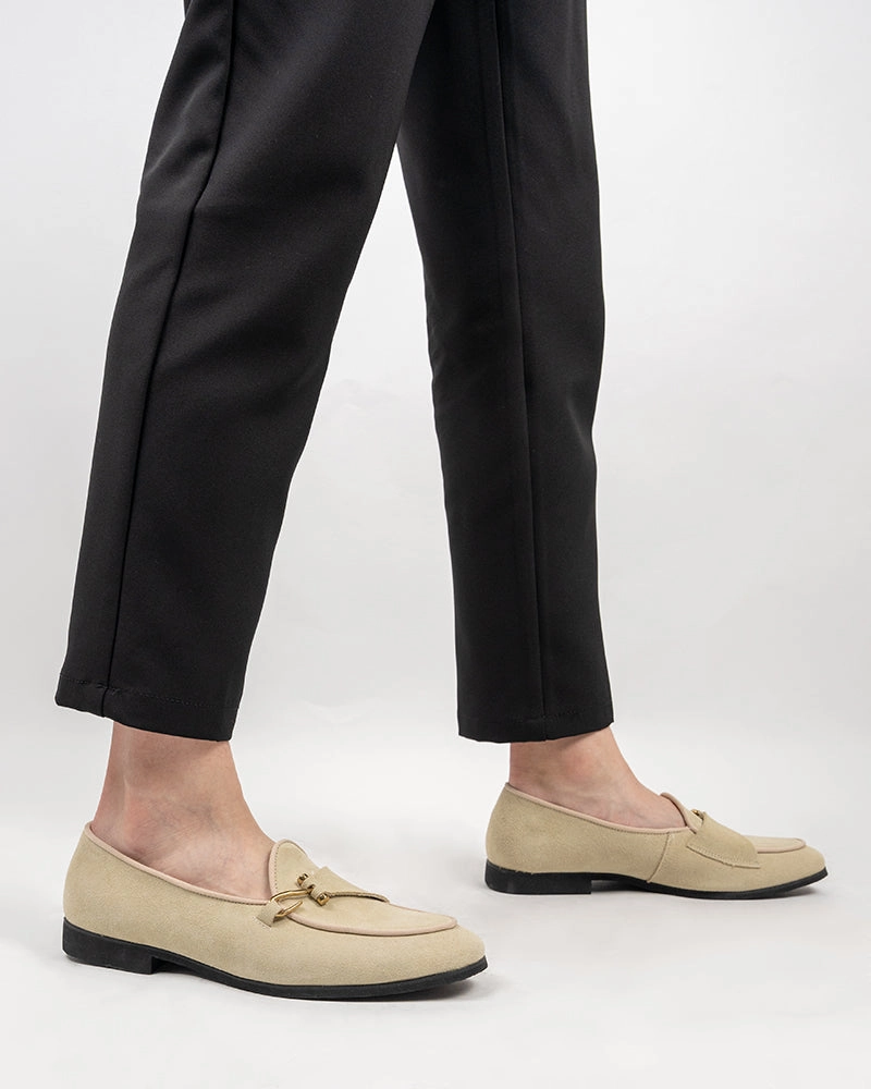 Furry Loafers Men's Casual Suede Slip On Flats Boat Loafers