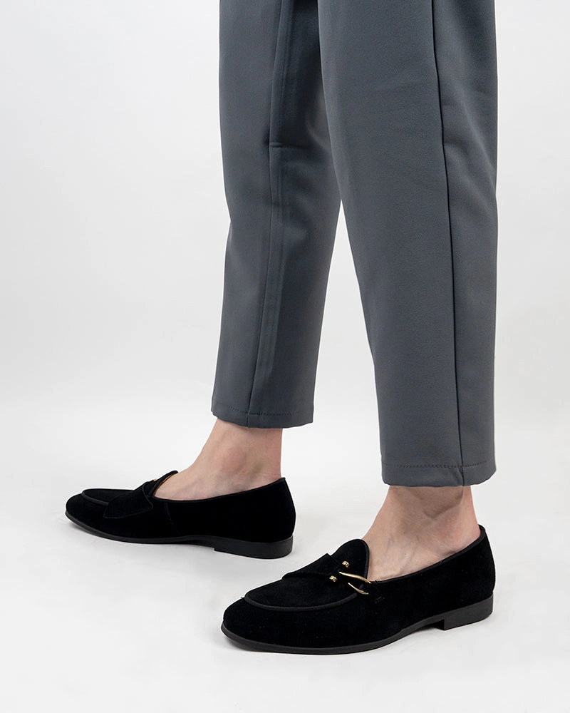 Men's Casual Suede Slip On Flats Boat Loafers Twinset Loafers