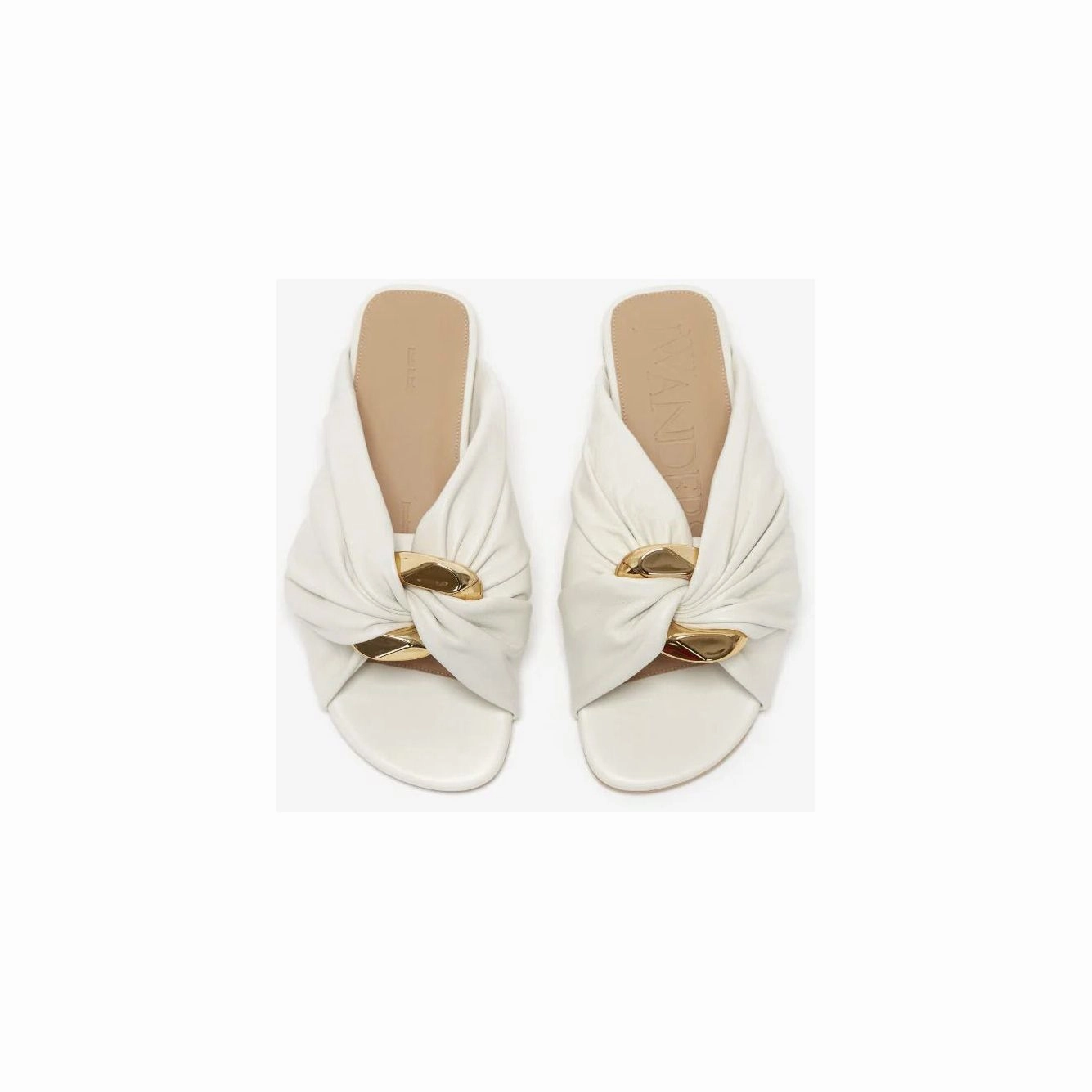 JW ANDERSON CORNER LEATHER FLATS Ancient Greek Flip Flops