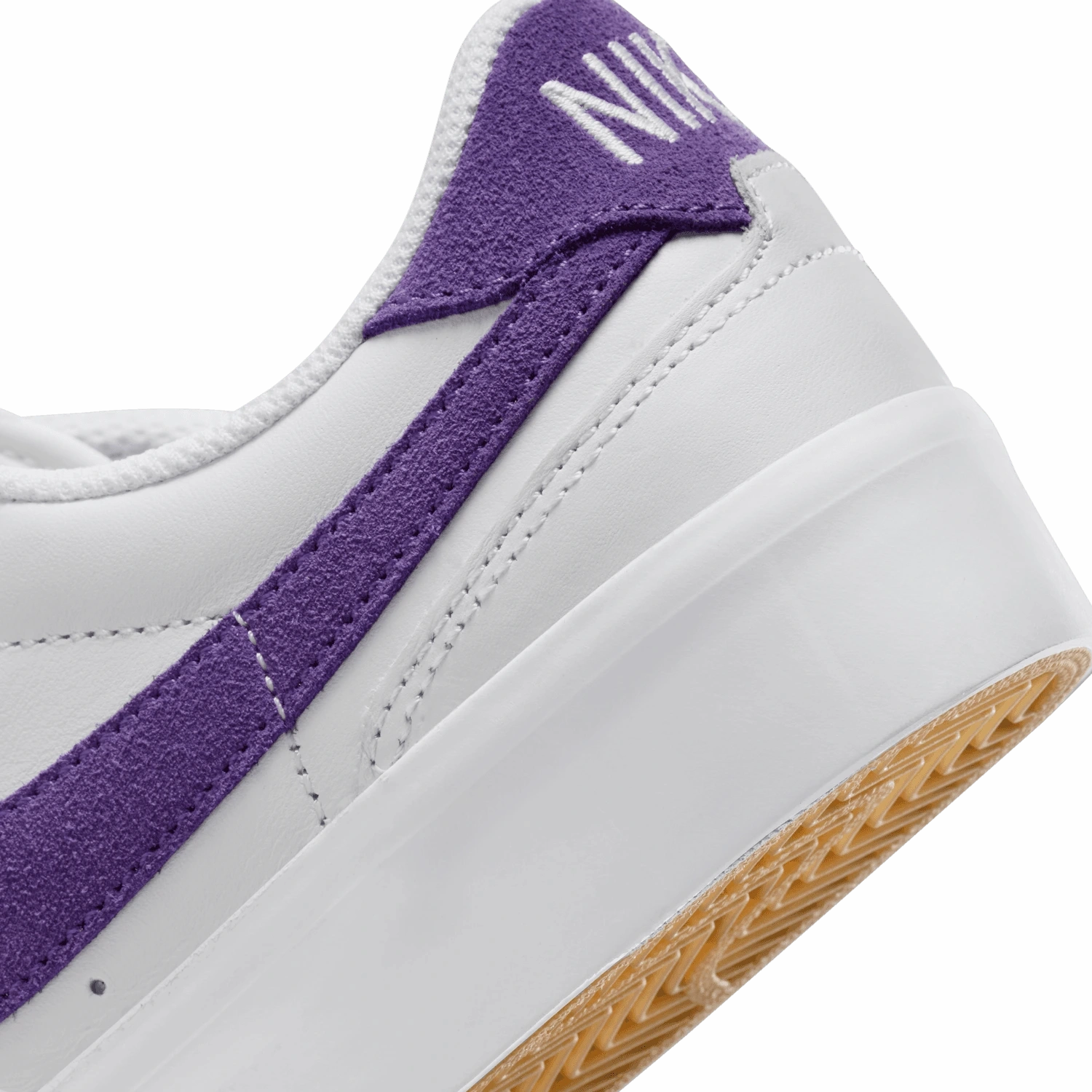 Nike SB Pogo Plus Premium Shoes - White / Court Purple - Gum Light Brown Asics Volley Shoes