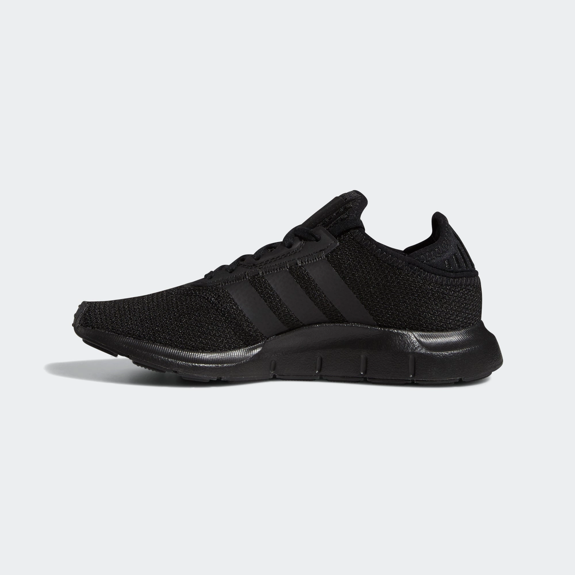 Kids' adidas Originals Swift Run X Shoes Triple Black Adidas Spider Man Shoes