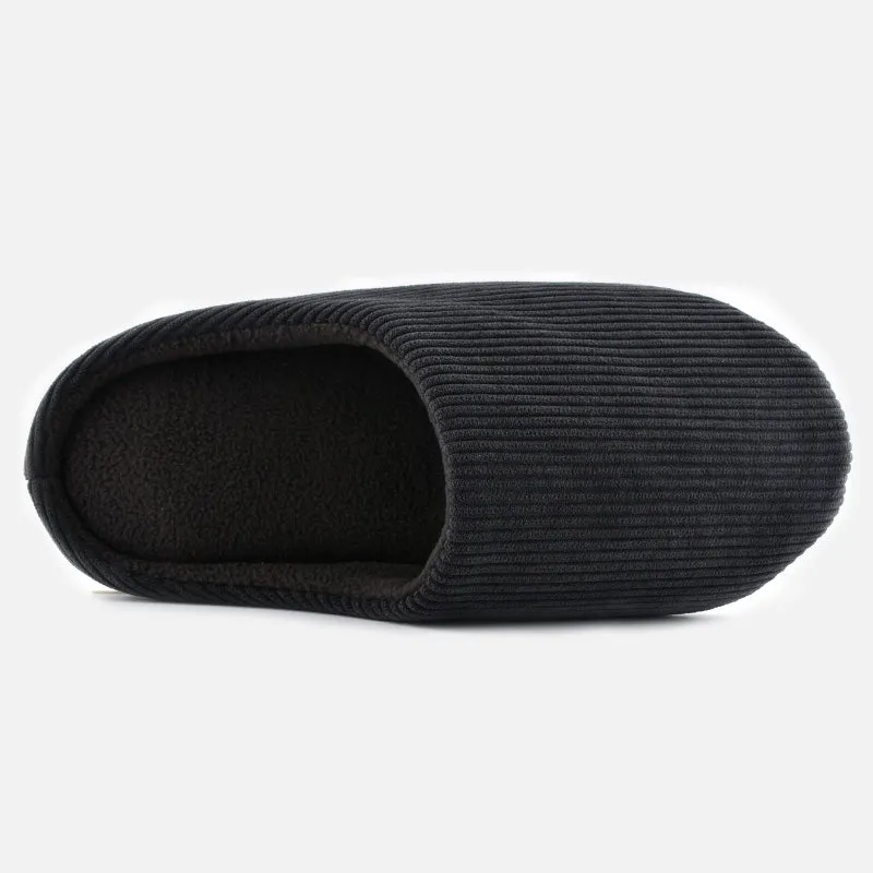 Knixmax Women's Slippers Memory Foam Black Winter Slippers for Indoor Travel Hotel Boobie Slippers