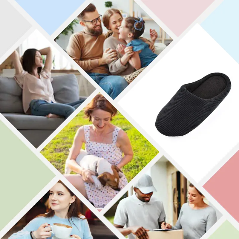 Knixmax Women's Slippers Memory Foam Black Winter Slippers for Indoor Travel Hotel Dorothy Wizard Of Oz Slippers