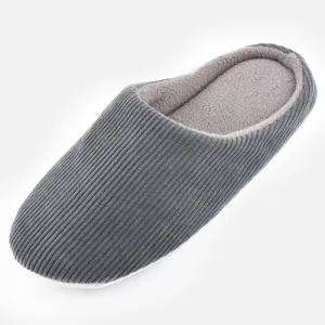 Knixmax Women's Slippers Memory Foam Grey Winter Slippers for Indoor Travel Hotel Slides Shoes For Ladies