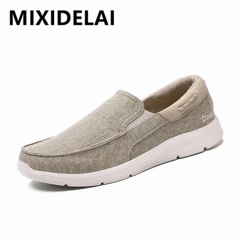 Slacks And Loafers Large Size Outdoor Mens Casual Denim Canvas Shoes